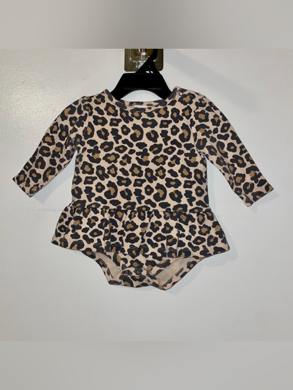 Cheetah Onesie Dress 6/9m